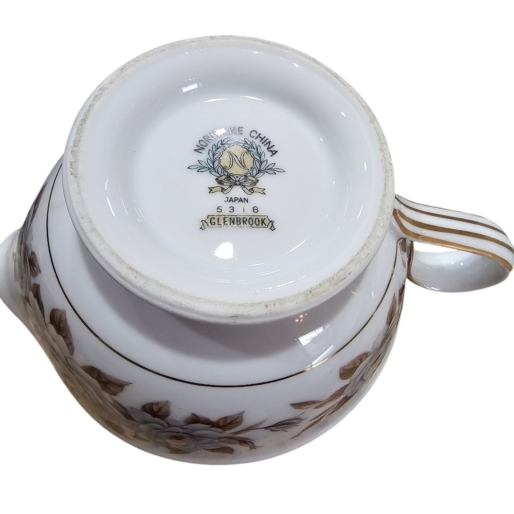 Vintage Noritake China Glenbrook Sugar with Lid and Creamer Set - Picture 8 of 11